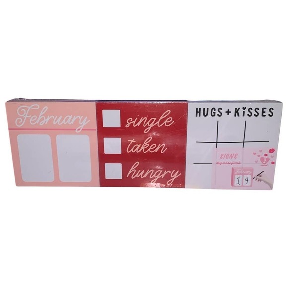Valentines signs Tiered tray Target BP shelf sitters wood - Picture 1 of 4
